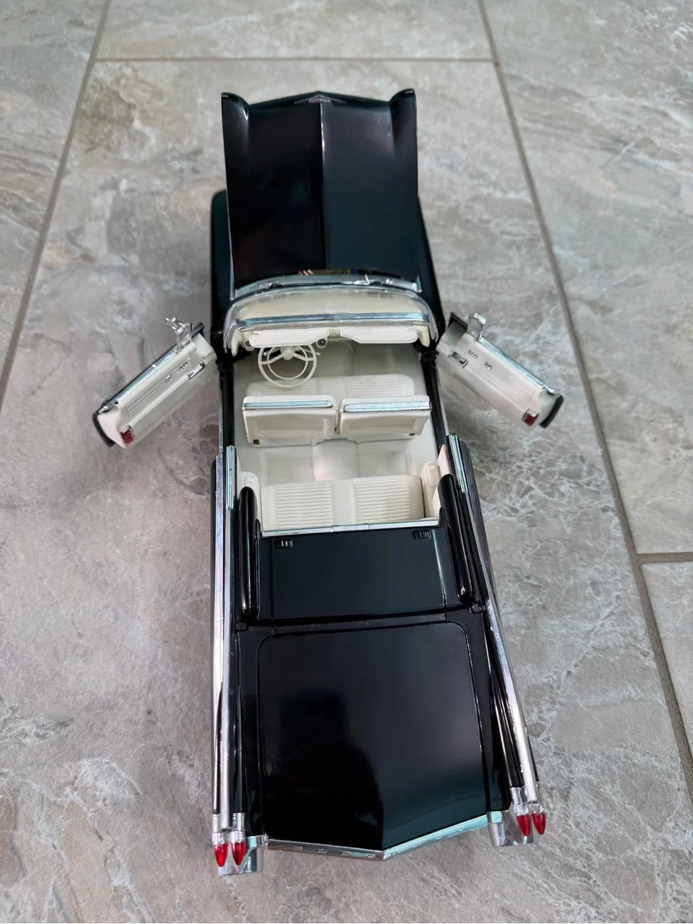 Black Cadillac Eldorado Convertible Diecast Car